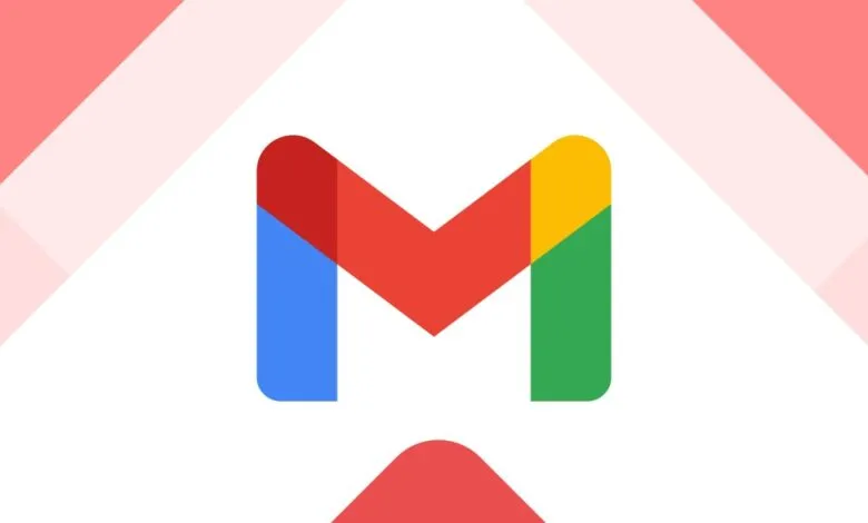 Gmail logo with red, blue, yellow, and green colors.
