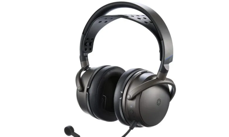 Audeze Maxwell gaming headset with microphone on a white background.