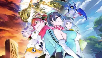 Digimon Story: Cyber Sleuth Hacker's Memory cover art with characters and Digimon.