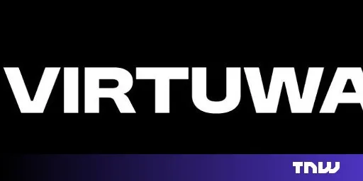Virtuwa logo in white against a black background with TNW logo below.