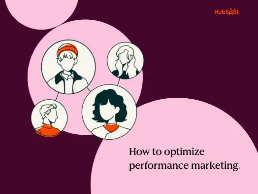 Illustration of connected people representing performance marketing optimization.