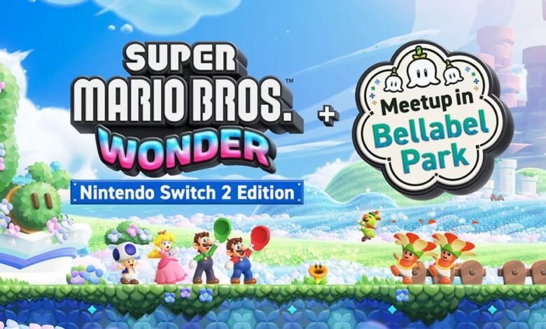 Super Mario Bros. Wonder Nintendo Switch 2 Edition game cover art.