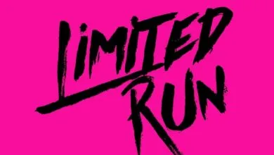 Limited Run Games logo in black brushstrokes on a bright pink background.