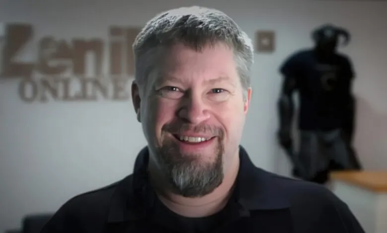 Matt Firor, Head of Zenimax Online Studios, smiling at the camera.