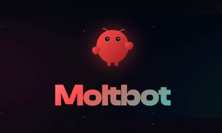 Moltbot logo with a red robot character and the company name.