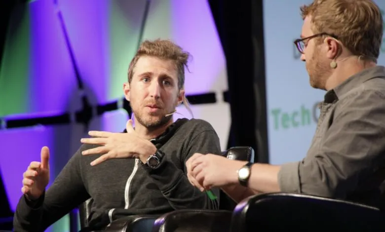 Moxie Marlinspike speaking at a tech conference.