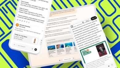 Three phone screens showing different apps: recipe suggestions, travel ideas, and a book on anarchism.