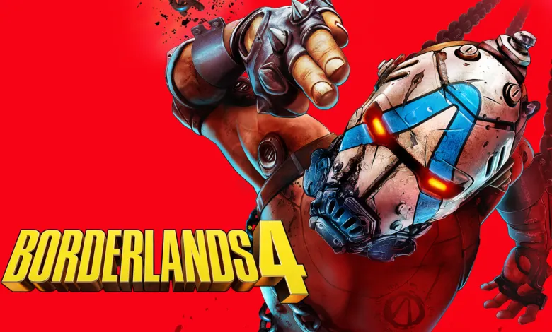 Borderlands 4 promotional art featuring a menacing robotic figure.