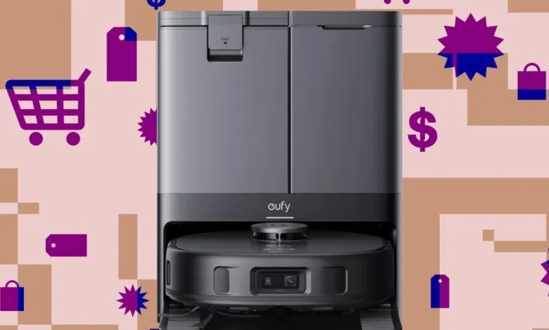 Eufy X10 Pro Omni robot vacuum and base station on sale.