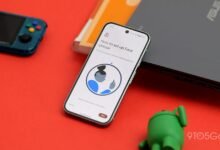 Pixel phone displaying face unlock setup screen on a red surface.