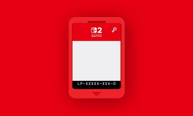 Nintendo Switch game card with red frame and white label area.