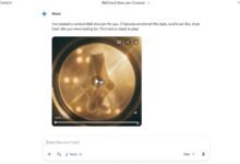 Gemini app interface showing a generated R&B song with socks in a dryer.