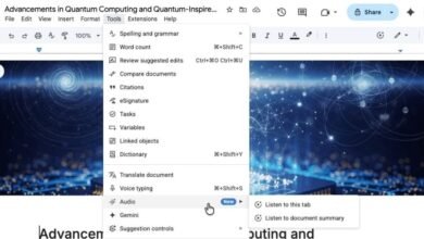 Google Docs Adds AI Audio Summaries with Gemini