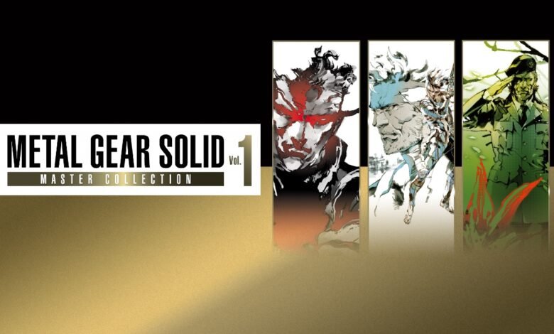 Metal Gear Solid Master Collection Vol. 1 cover art featuring character portraits.