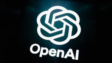 OpenAI logo: stylized knot above the company name.