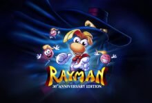 Rayman 30th Anniversary Edition game cover art with Rayman character.