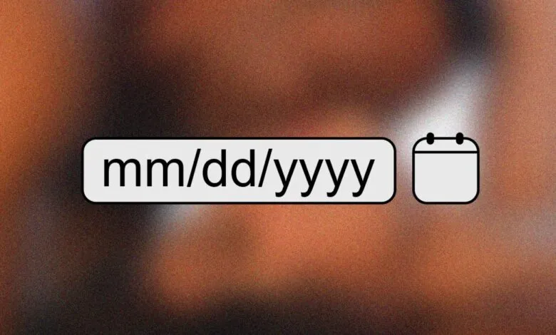 Date input field with mm/dd/yyyy format and calendar icon.
