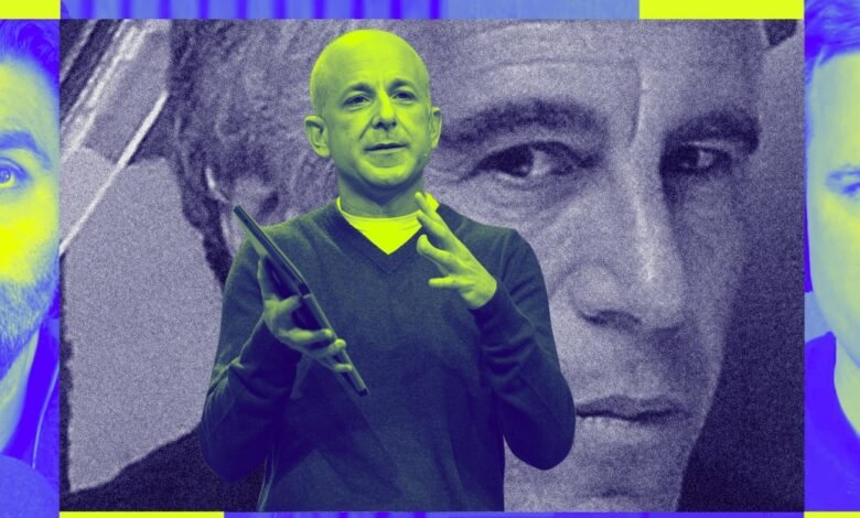 Composite image of three men in a stylized, high-contrast color scheme.