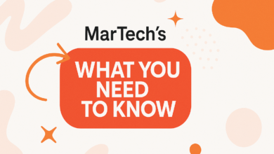 MarTech's 'What You Need to Know' graphic with orange accents.