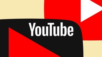 YouTube logo with play button and brand name in white on black and red.