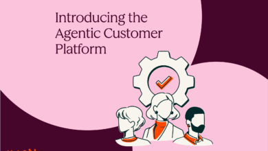 HubSpot's Agentic Customer Platform launch graphic with diverse team.