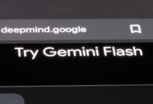 Screenshot of Deepmind Google page promoting Gemini Flash.