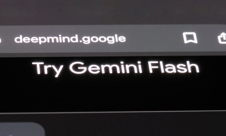 Screenshot of Deepmind Google page promoting Gemini Flash.