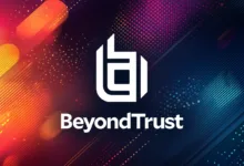 BeyondTrust logo on a vibrant, abstract background.
