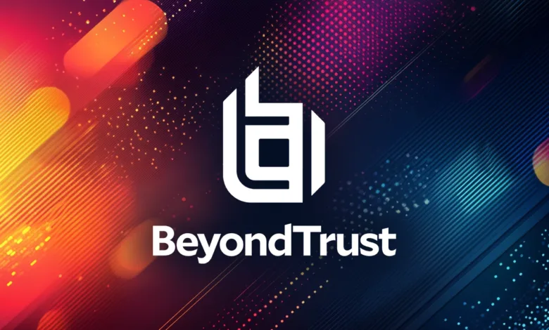BeyondTrust logo on a vibrant, abstract background.