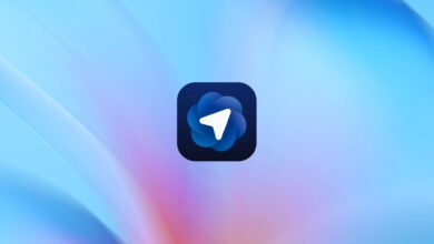 Atlas VPN logo: white arrow inside blue floral shape, dark square background.