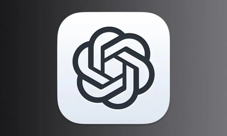 ChatGPT app icon: stylized geometric design on white rounded square.