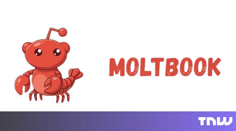 Cartoon Reddit alien as a lobster next to the word MOLTBOOK.