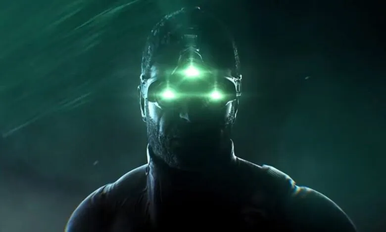Sam Fisher from Splinter Cell with glowing green goggles.