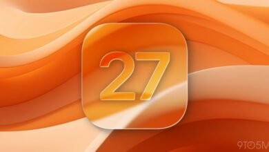 Orange app icon with number 27 on a wavy background.
