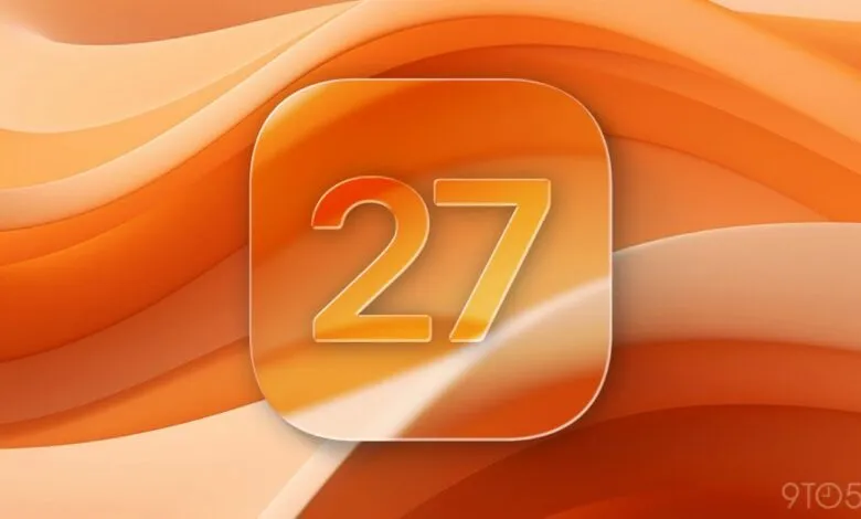 Orange app icon with number 27 on a wavy background.