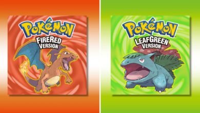 Pokemon FireRed and LeafGreen game covers featuring Charizard and Venusaur.