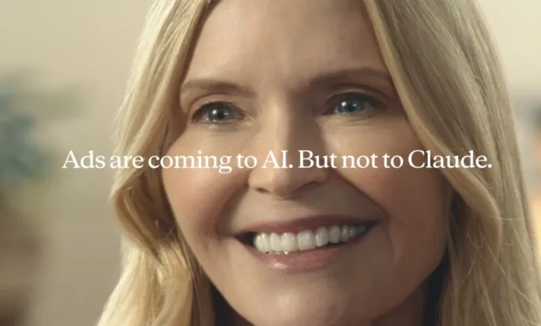 Close-up of Christie Brinkley smiling with text about AI ads.