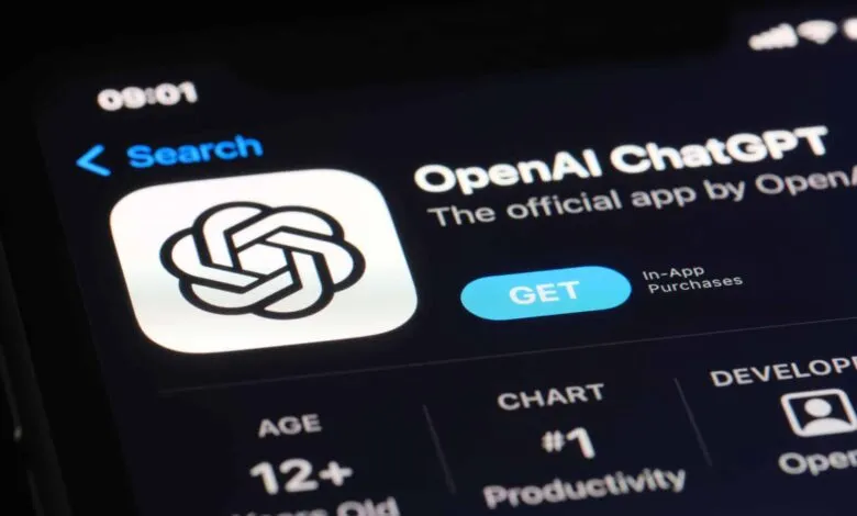 Screenshot of the OpenAI ChatGPT app in the iOS App Store.