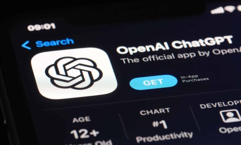 Screenshot of OpenAI ChatGPT app in the iOS App Store.