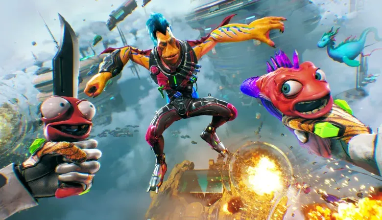 High on Life game screenshot featuring alien character and talking guns.