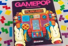 GamePop magazine cover featuring a retro gaming console design.