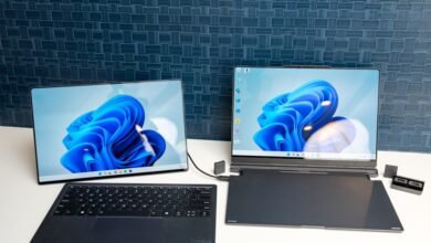 Lenovo ThinkBook modular AI PC concept with detachable screen and keyboard.