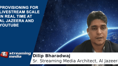 Dilip Bharadwaj discusses live streaming scale at Al Jazeera and YouTube.