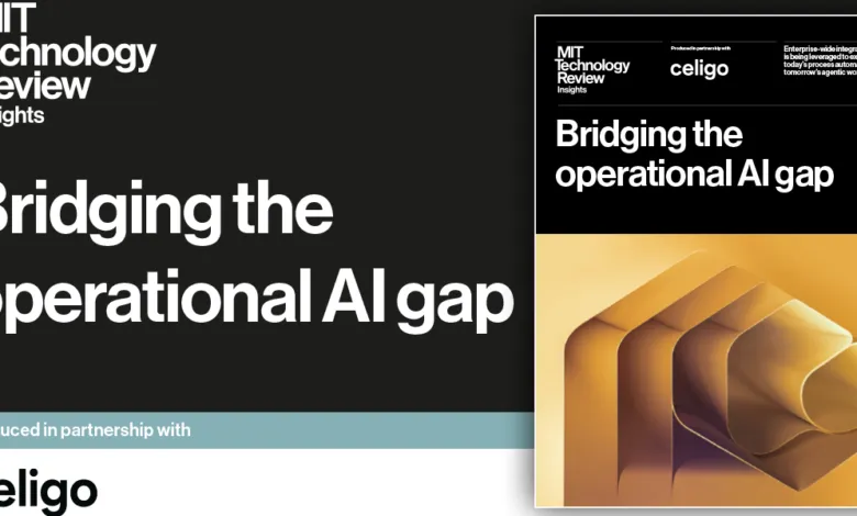 MIT Technology Review and Celigo present: Bridging the operational AI gap.