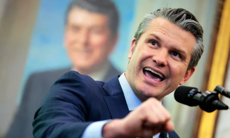 Matt Gaetz speaks passionately at a podium with a portrait behind him.
