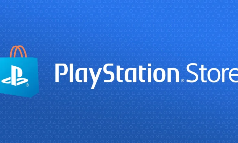 PlayStation Store logo featuring a shopping bag icon and the PlayStation Store text.