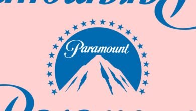 Paramount Pictures logo featuring a mountain and stars.