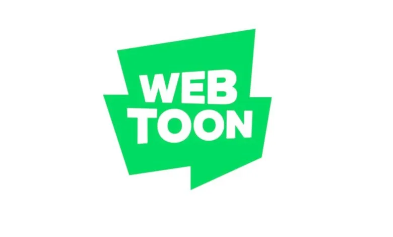 Webtoon logo in green on a white background.