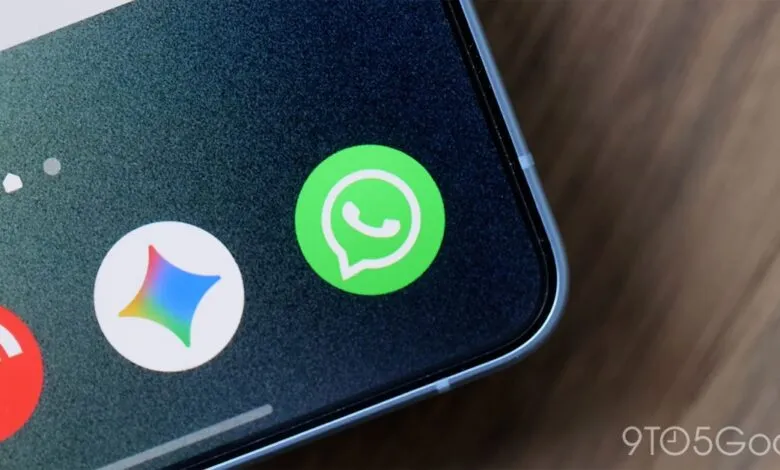 Close-up of a smartphone screen displaying the WhatsApp icon.