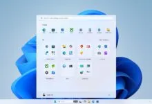 Windows 11 Start menu showing pinned and all apps categories.
